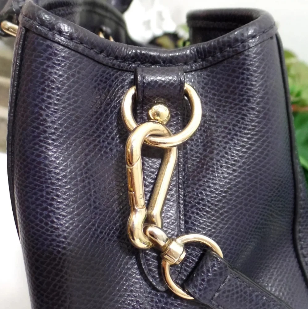 Coach Margot Small Carryall Midnight / Navy Blue Handbag/purse